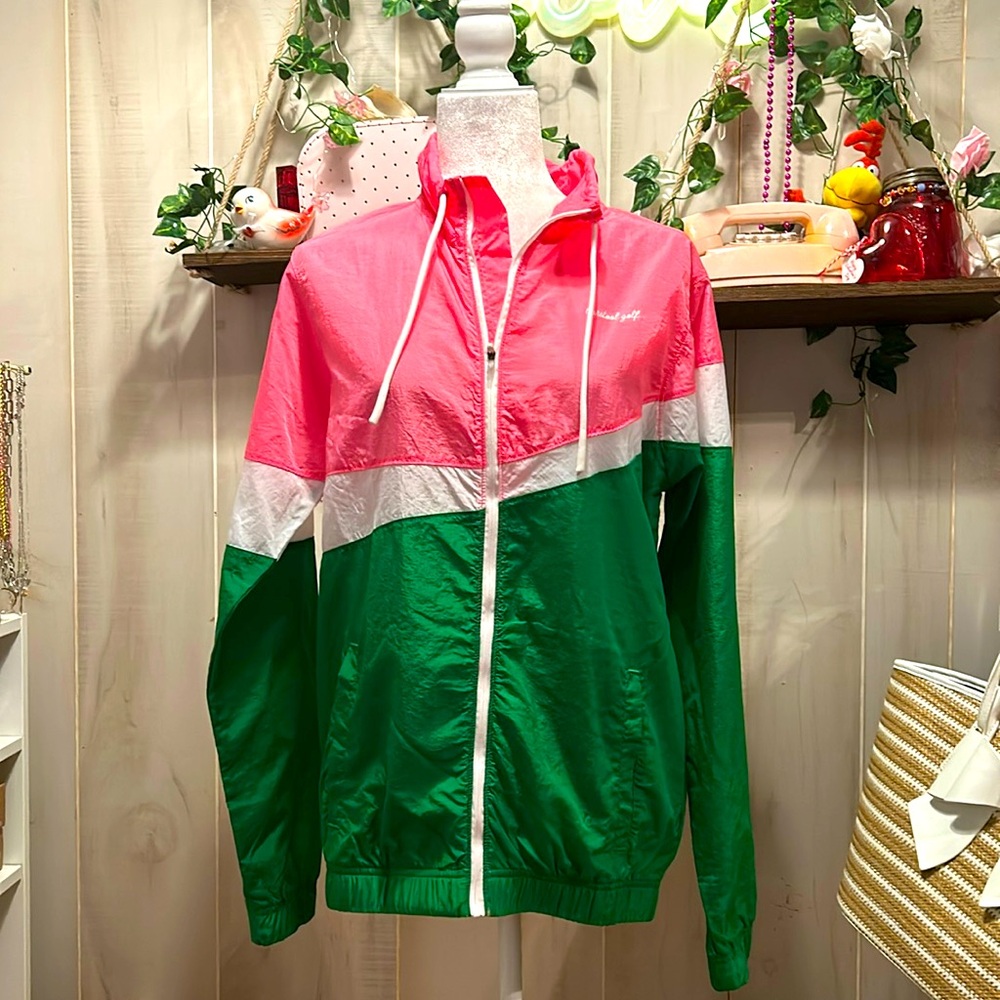 NWT Barstool Sports Colorblock Full
Zip Windbreaker Jacket size small
